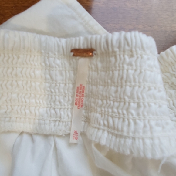 Free People Maeberrie Top & Skirt Set Coord Embroidered NWT Ivory Size XL - Picture 16 of 16